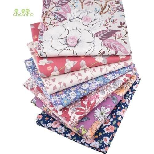 Classical Floral Series, Printed Twill Cotton Fabric,Patchwork Clothes For DIY Sewing Quilting Baby&Childs Material,40x50cm