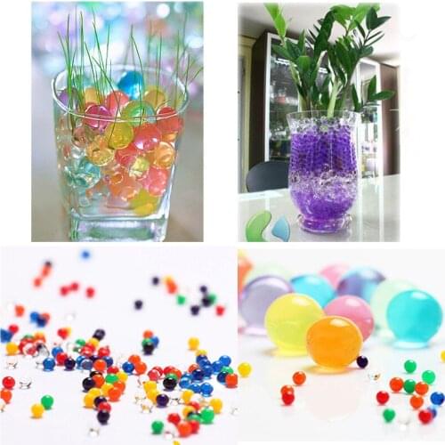 Crystal Soil Water Beads Paintball Mud Jelly Hydrogel Balls Wedding Home Plant Wedding Decoration for Flowers Grow Magic 5Z