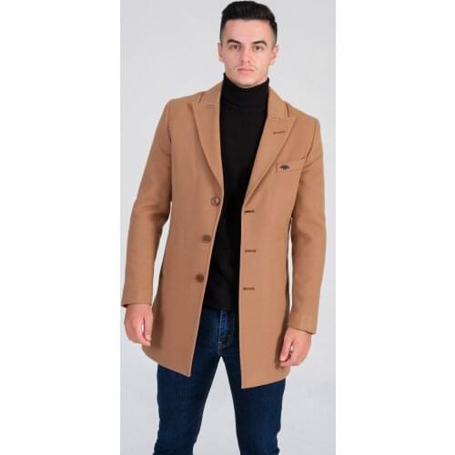 Dovetail Collar Stamp Coat Color Seçenekli Zipper Keeps Warm Button Slits Underwear With Pocket Solid Safe Favorable Price