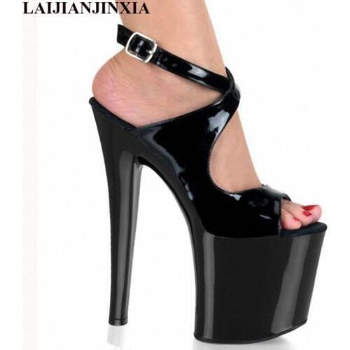 LAIJIANJINXIA 2018 HOT SELL Womens Platform Sandals Pole Dancing Shoes 8 Inch High Heels Shoes Nightclub Dance Shoes E-115