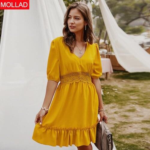 MOLLAD Summer Dresses With Sleeves
