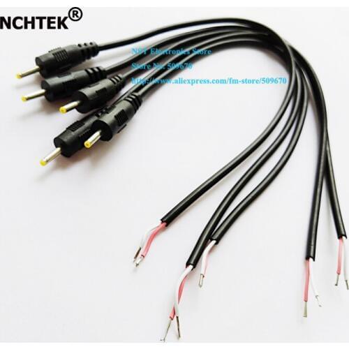 NCHTEK DC 2.5x0.7mm Power Male Plug Cord Connector Adaptor With Cable About 30CM/Free Shipping/25PCS