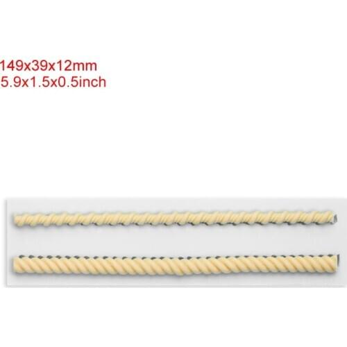 Braided Rope Cake Edge Cake Edge Decoration Tool Pearl Silicone Mold Fondant Mold Cake Decorating Tools Chocolate Gumpaste Mold