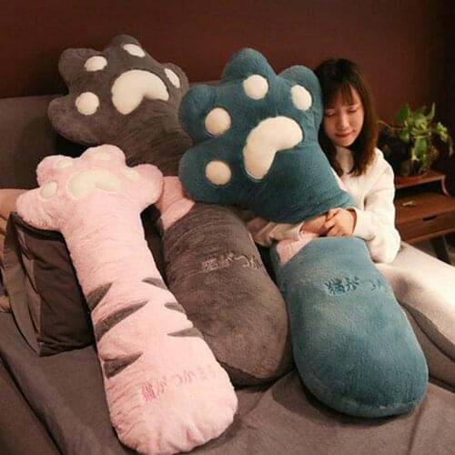 70-140cm Cats Paw Plush Toys Stuffed Lovely Long Doll Soft Sleep Pillows Creative Sofa Kids Girls Gifts
