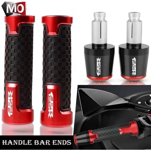 7/8'' 22mm For HONDA CBR125R CB125R Motorcycle handlebar grips ends handle bar grip end CB CBR125 CBR 125 RR R 2005-2020 2019