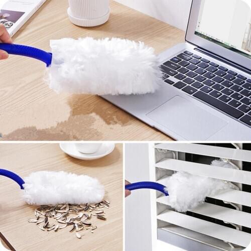 Household Furniture Cleaning Dust-free Clean Up Dead Keyboard Duster Hairs Wholesale with Dust Cloth with 10 Replacement Head