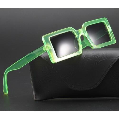 Fashion New Sqaure Women Sunglasses Classic Vintage Men Female Sun Glasses Frame Plastic Brand Design Mirror Uv400 Oculos De Sol