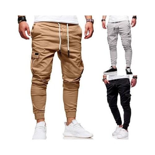 Field Training Style Autumn Leisure Multi-pocket Tooling Trousers For Mens Sports And Running Pants