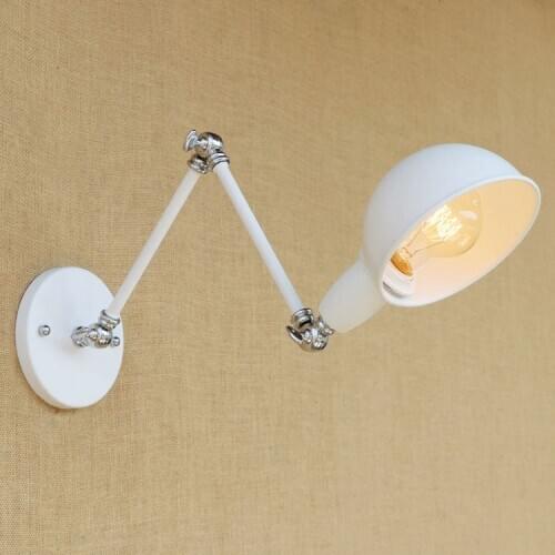 Retro Loft Industrial Wall Sconce Adjustable Swing Long Arm Wall Lamp Vintage Edison Wandlampen Arandela Lampara De Pared