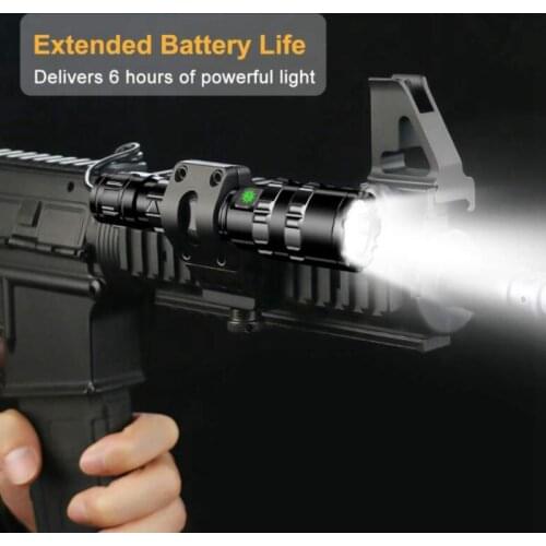 XM-L2 Super Bright Flashlight Tactical Outdoor Waterproof LED USB/Battery Flashlight L2 Rifle White/Red/Green Light for Shooting