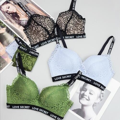 Sexy Lace Bras For women Push Up Bra Seamless Lingerie Bralette Wire Free Brassiere Underwear Thicken Cup Female Intimates
