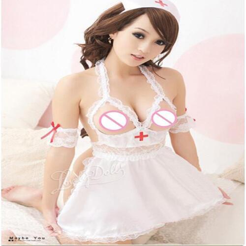 Sexy lingerie Nurse role playing game Hot sexy set womens cleavage erotic lingerie babydoll lingerie sexy underwear Costumes