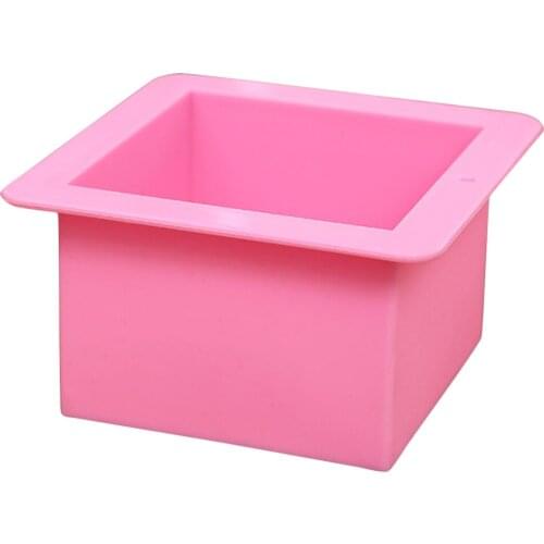 1Pc Soap Silicone Mould Useful Square Silicone Soap Mold Silicone Cake Bakeware Tool oval Pudding Ice Cube Bread Pastry Mould