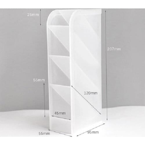 1PC Multi-function Plastic PP Desktop Storage Box Case 4 Grid Sub-grid Make up Cosmetic Holder Desk Pen Pencil Organizer