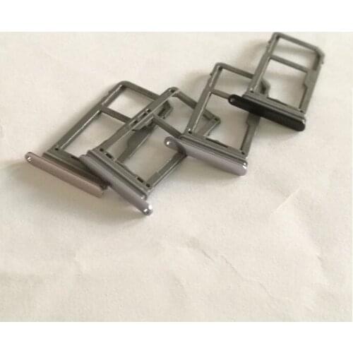 10PCS/Lot Dual/Single SIM Card Slot SD Card Tray Holder Adapter for Samsung Galaxy S8 G950 S8 Plus G955 Repair Parts