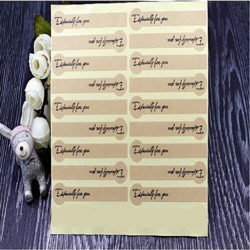 18pc/set sealing sticker for candy cookie box bag chocolate paper gift package Wedding Party favor DIY kraft especially you
