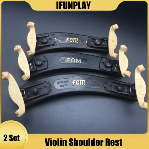 2pcs FOM Violin Double Side Adjustabale Shoulder Rest for 1/2 1/4 1/10 1/8 1/16 4/4 3/4 Violin Fiddle Accessories
