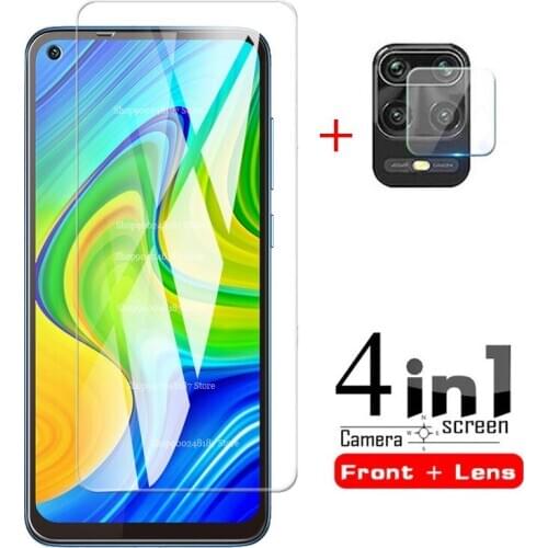 4 in 1 tempered glass for redmi note 9 screen protector camera lens protective glass on for redmi note9 6.53" glass M2003J15SC