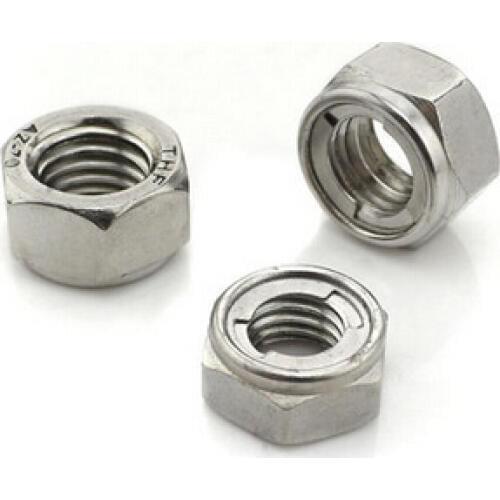 5PCS M10/M12/M14/M16 Self Lock Nuts Block Nut Stainless Steel