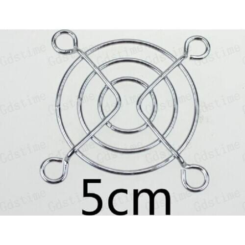 500 Pcs Gdstime Silver Tone Metal Grill Finger Guard Cover for 50mm Case Fan