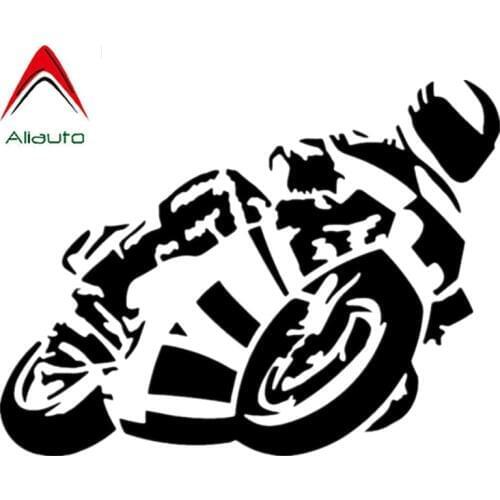 Aliauto Cool Car Sticker Biker on Board Auto Accessories Sunscreen Vinyl Decal for Motorcycle Passat B6 Lada Vesta,20cm*15cm