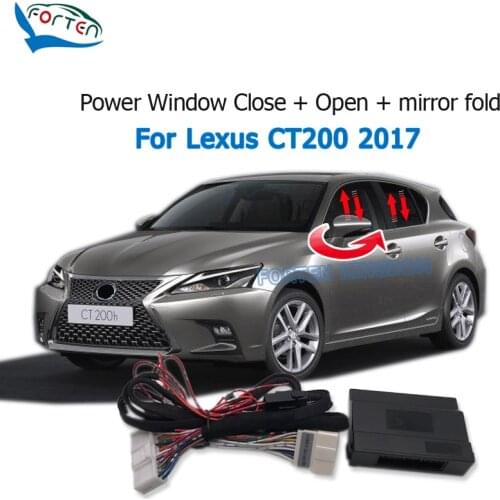 Forten Kingdom Car Auto Intelligent Power Side Rear View Mirror Folding And Windows Closer&Open Module Kit For Lexus CT200 2017