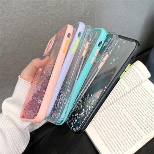 Glitter Sequins Case For Samsung Galaxy S20 FE Cover For Samsung A51 A71 A21S A11 A31 A10S A20S A30S A01 Clear Soft Phone cases