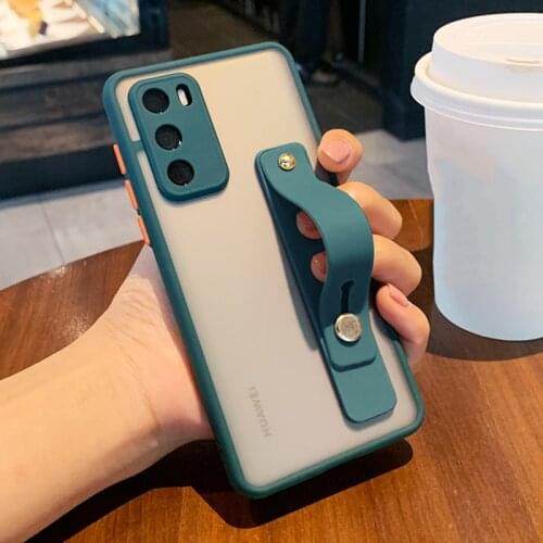 For Samsung S20 Case Wrist Strap Phone Case For Samsung S20 Plus A71 A72 A52 A70 A21S A51 Soft TPU+PC Clear Shockproof Cover