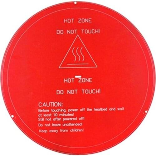 3D Printer Parts hot bed 220*220*1.5mm PCB Heatbed dual power 12V 120w round PCB Heat bed