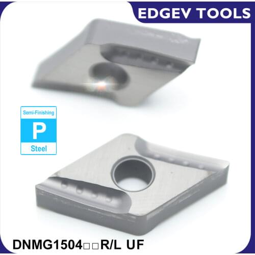 EDGEV 10PCS Cermet Insert DNMG150404 DNMG150408 R/L CNC Lathe Cutter Indexable Carbide Inserts Turning Tools VF CT3000