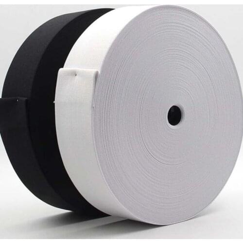 Long 4meters Wide 1.5cm Elastic Rubber Band Clothing Accessories Nylon Webbing Garment Sewing Accessories Black White
