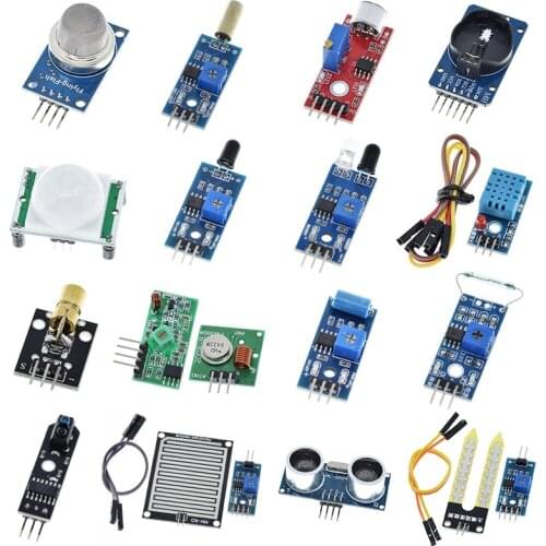 TZT Raspberry pi 2 3 the sensor module package HC-SR04 501 DHT11 DS3231 KY-008 Sound Rain Soil sensor for arduino kit