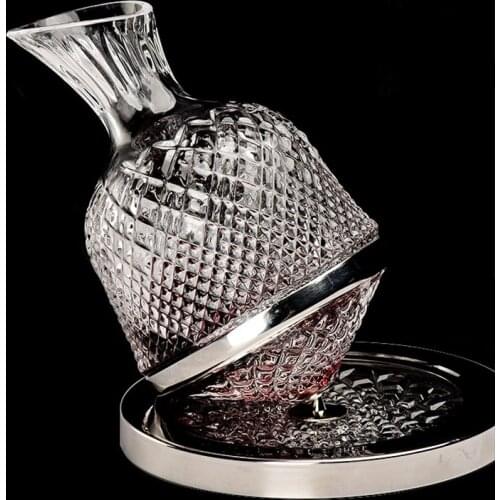 Crystal Glass Wine Separator Whisky Spinning Top Water Decanter Wine Separator Drink Game Aerador Vinho Household Tools DM50WS