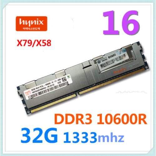 HYNIX Modern DDR3 10600R light yellow 1333MHz 16G 32G server memory bar for X79 X58