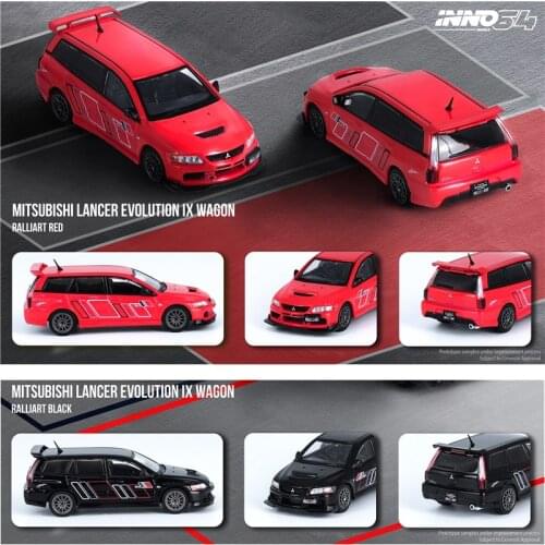 INNO 1:64 MITSUBISHI LANCER EVO IX WAGON 2005 RALLIART Diecast Model Car