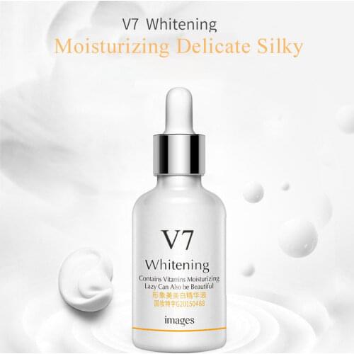 Images V7 Whitening Essence Hyaluronic Acid Face Serum Vitamins Smooth Moisturizing Anti Wrinkle Hydrating Face Skin Care TSLM2