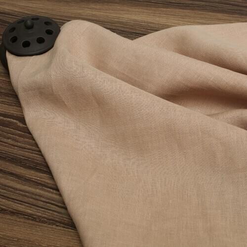 High Grade Clothing Ramie Fabric for designer diy,Beige fabric for patchwork