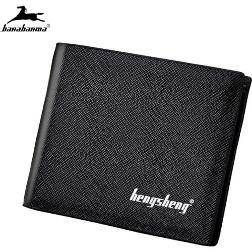 Casual Men Wallet Short Microfiber Synthetic Leather Slim Male Purses Thin Money Credit Card Holders Carteira Masculina Wallet