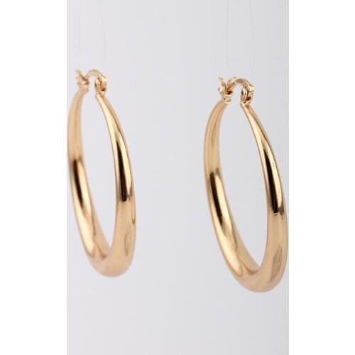 BEADSLAND Cooper Earrings 4CM Diameter Fashion Jewelry Women Gift