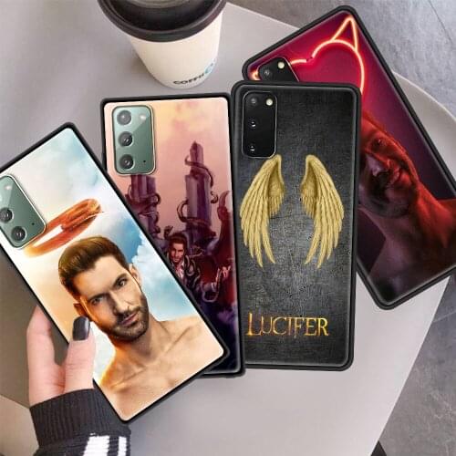 Silicone Case For Samsung Galaxy S20 FE S10 Plus S21 S9 S8 Note 10 Lite 20 9 Ultra Phone Cover Soft Shell TV Series Lucifer Capa