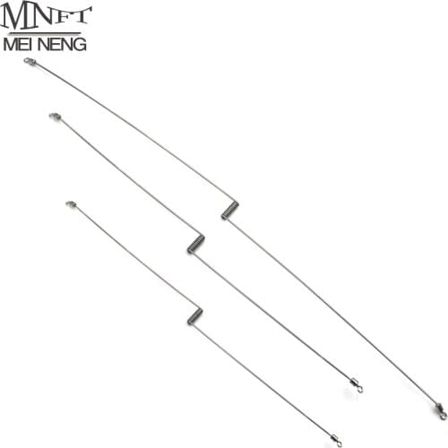 MNFT 12Pcs Stainless Steel Double - Sided Balance Fishing Connector 30cm and 40cm Booms Sea Fishing Tackle Accessories