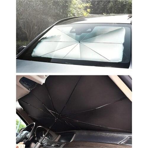 Windshield Sunshade Cover Car Window Sun Shade Umbrella Foldable Block Heat UV Protection Umbrellas 2 Sizes For Options