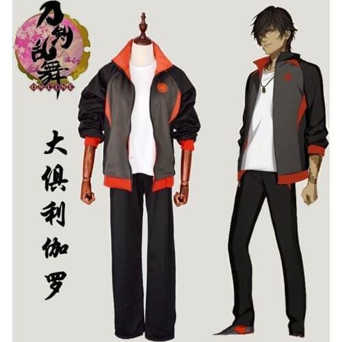 New 2019 Anime Touken Ranbu Online Oo Kurikara Battle Uniform Cosplay Custume Unisex Full Set For Halloween Free Shipping
