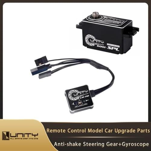 Unity RC 6001SPL 1/10 Rear Drive Drift Car Steering Gear Short Body Anti-shake Steering Gear + Gyroscope Set