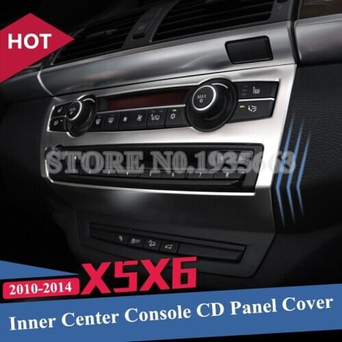 For BMW X5 X6 E70 E71 Inner Console Air Conditioner & CD Panel Cover 2010-2014 1pcs Car Accessories Interior Car Decor Car Trim