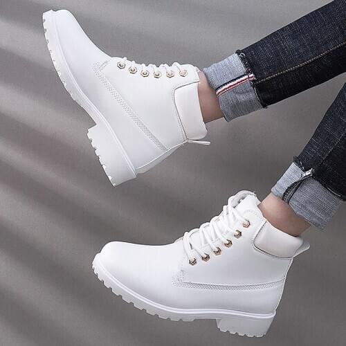 Women Martin Boots Women Ankle Boots for women Bota Women Booties Botas Mujer motorcycle boot Womens fashion casual shoes