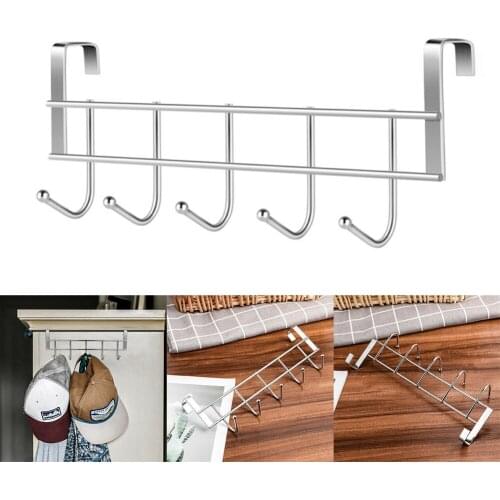1pc Hanger Over The Door Clothes Hanging Rack Plastic Home Storage Organization Hooks Over The Door Purse Holder For Bags Rails