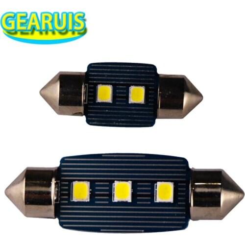 100pcs High Quality Festoon Canbus Dome light 2835 SMD 3 LED C5W 31mm 36mm 39mm 41mm Interior Map lamp Roof Reading light white