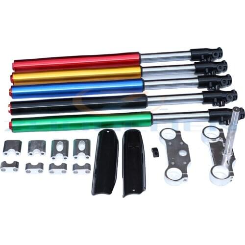 710MM front inverted fork shock absorption 45MM suitable for Chinese dirt pit bicycle CRF KLX with protective cover