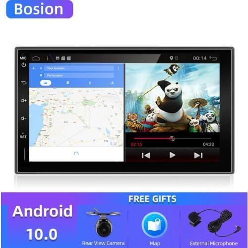 Android 10.0 Quad Core 7 Inch Car Multimedia Player 2Din Universal Car radio with Bluetooth FM MP3 MP4 Player Car Stereo